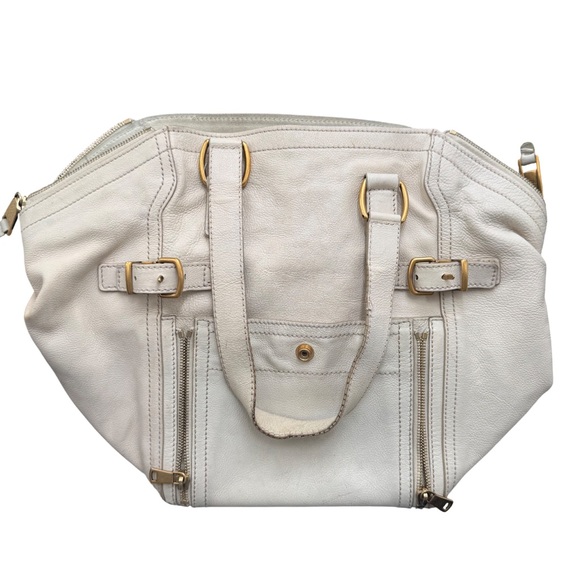 YSL Cream Leather Tote Bag - Picture 3 of 16